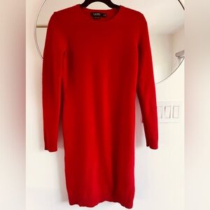 Lauren Ralph Lauren Cashmere Blend Red Dress Size S NWOT